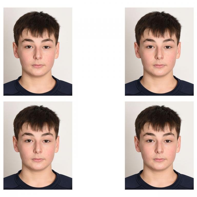 biometrisches Passfoto Junge teenies